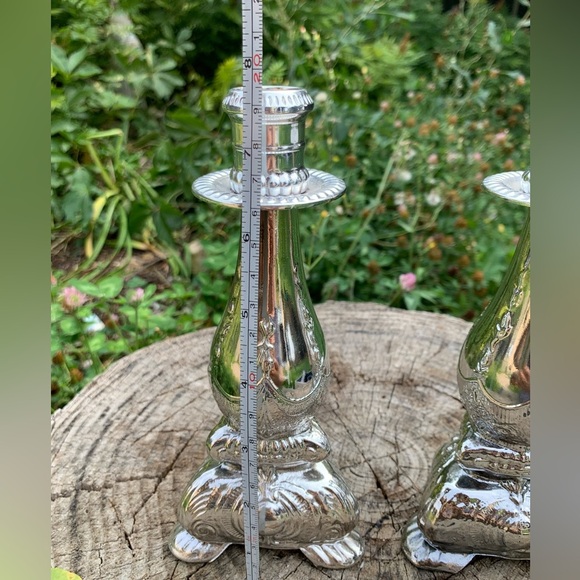 Vintage Avon imperial garden candlestick cologne bottle set - Picture 4 of 5